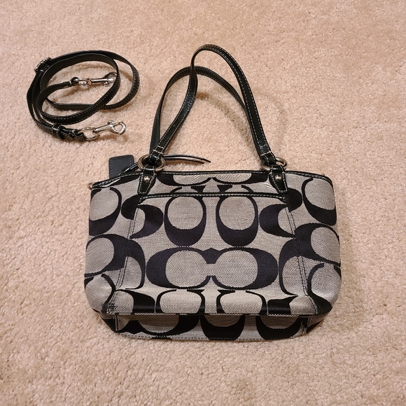 Jacquard Canvas Shoulder Purse - Picture 2 of 5